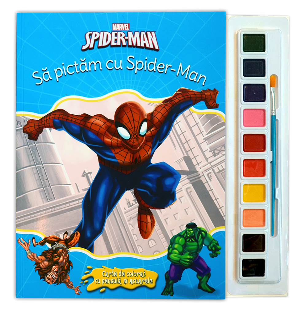 Spider-Man. Sa pictam cu Spider-Man. Carte de colorat