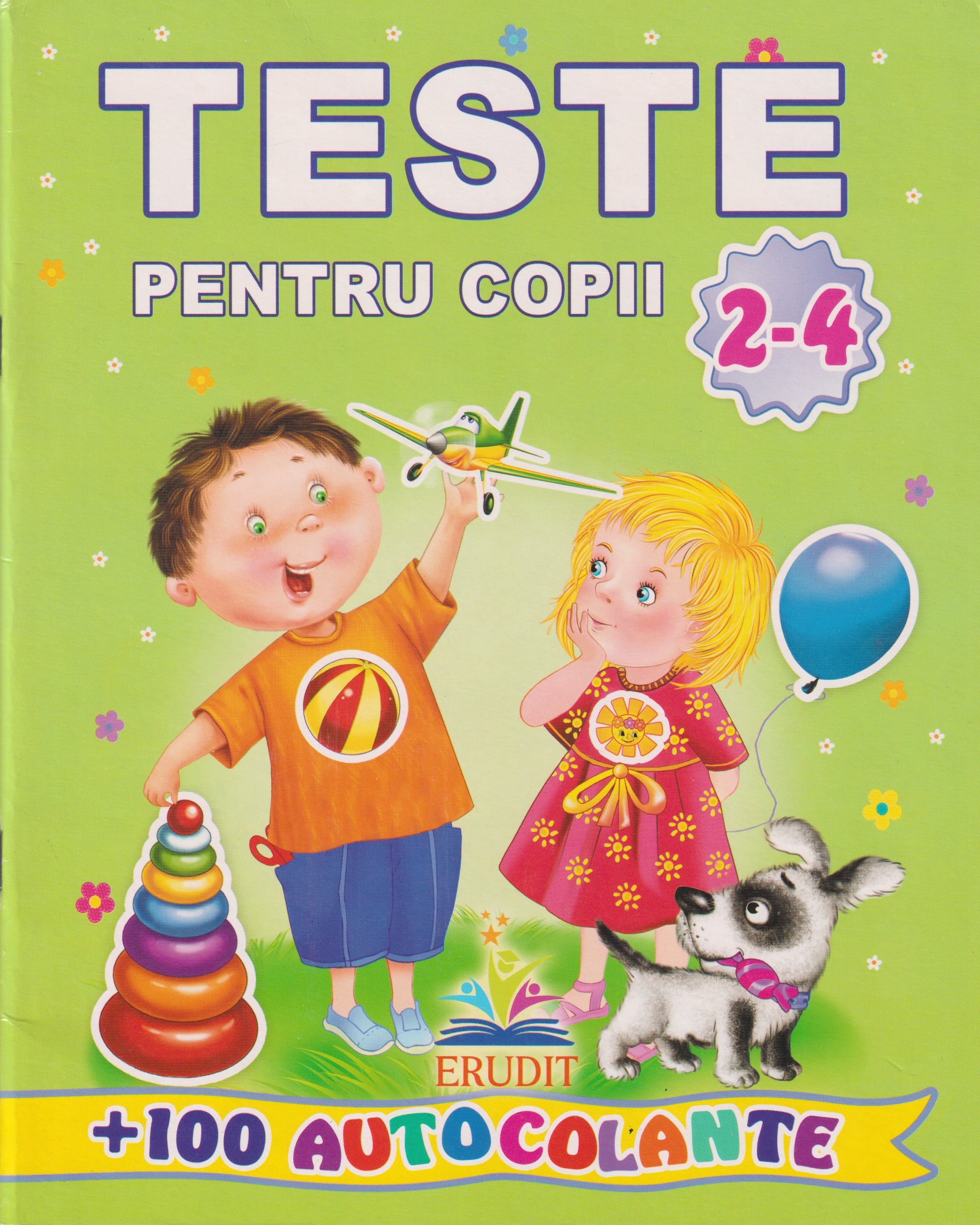 Teste 2-4 ani cu 100 autocolante