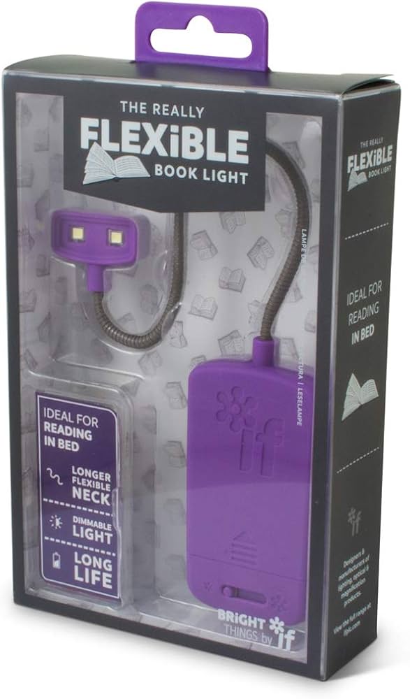 The Really Flexible Book Light: Purple
