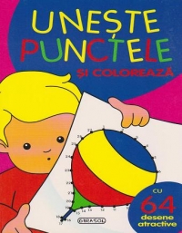 Uneste punctele si coloreaza albastru