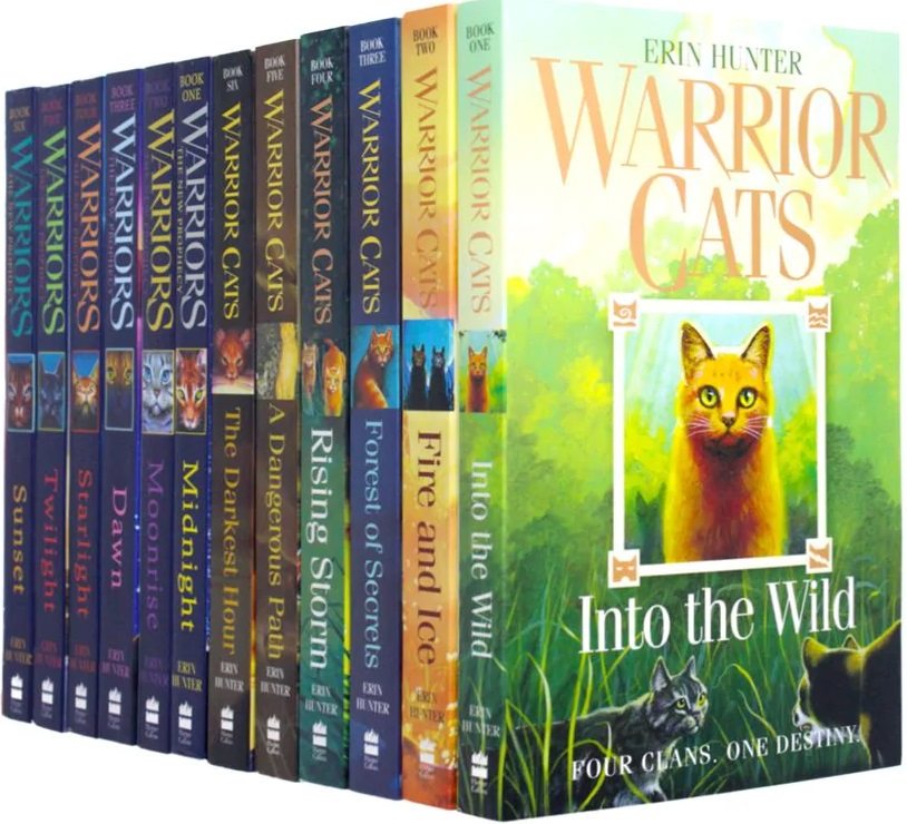 Warrior Cats Series 1 and 2 - The Prophecies Begin and The New Prophecy 12 Books Set